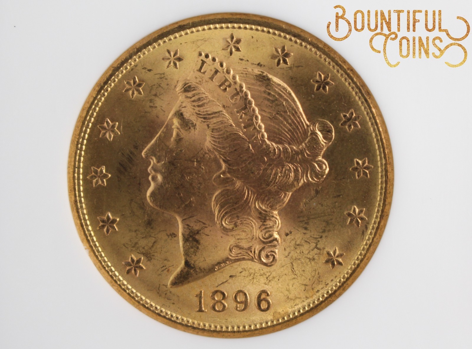 ~1896 S NGS MS 63 Gold Liberty Head Double Eagle $20 Twenty Dollars (U88)~