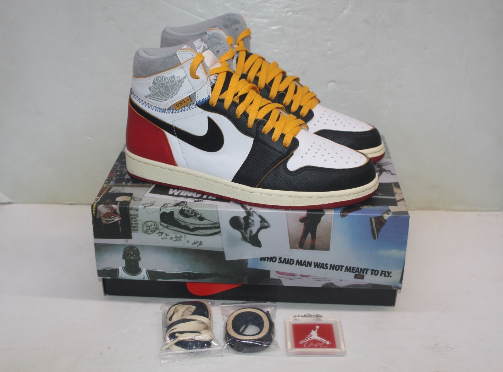 Nike Jordan 1 Retro High x Union Black Toe BV1300 106 Size Nike Jordan 1 Retro High x Union Black Toe BV1300 106 Size