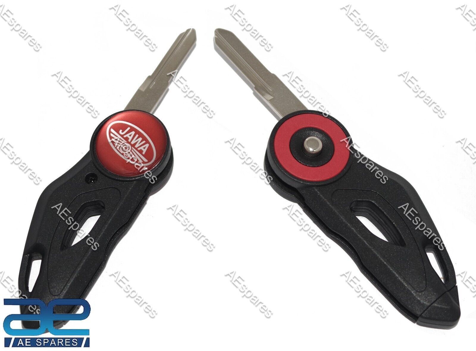 Flip Up Style Left Cut Blank Key Set For Jawa Motorbikes 