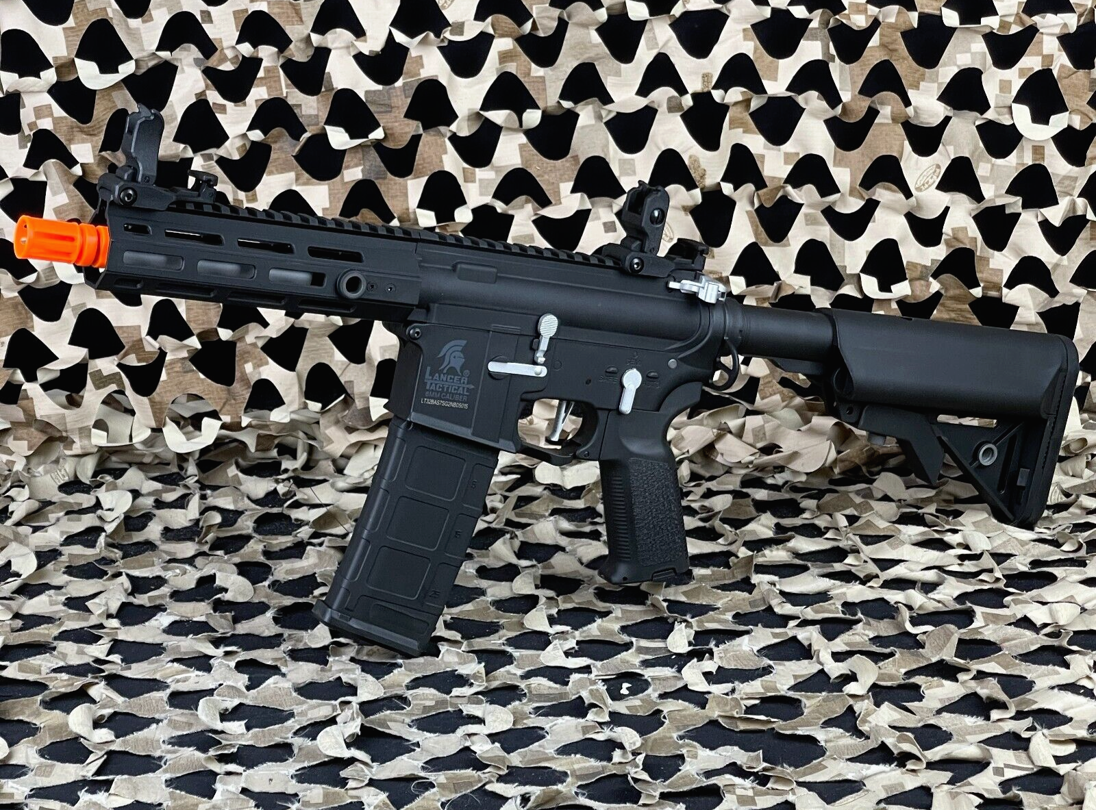 Lancer Tactical Gen 2 Hellion M-LOK 7" Core Series AEG Airsoft Gun -Black/Silver