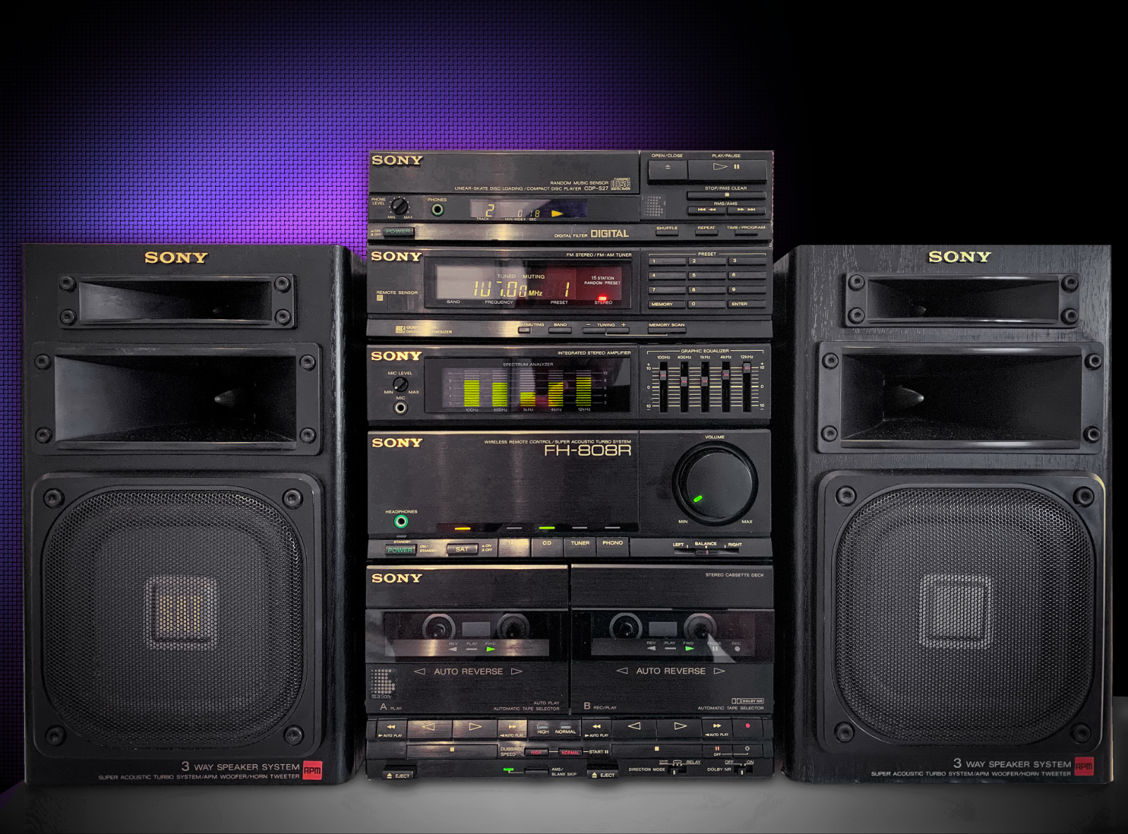 Sony FH-808R 🔥Rare & Serviced🔥 (1988) Vintage Stereo Hifi Sony FH-808R 🔥Rare & Serviced🔥 (1988) Vintage Stereo Hifi