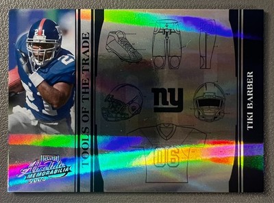 Tiki Barber 2006 Donruss Absolute Memorabilia Tools Of The Trade #TOT-135 /10