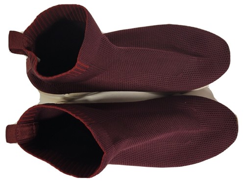 sock sneakers men size 10.5  color -burgundy