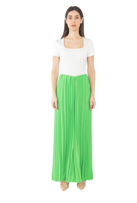 Women's Trousers Culottes Wide Leg Loose Harem Pleated Bottoms  ONE SIZE