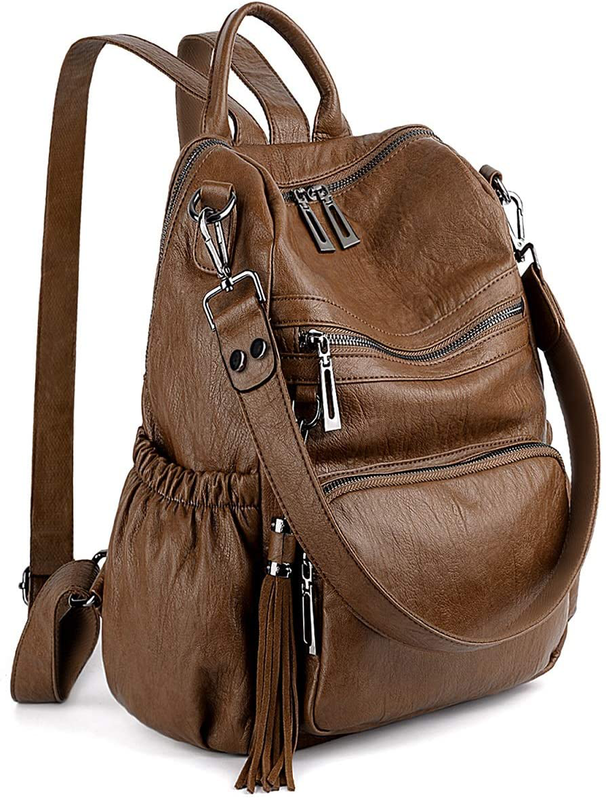 UTO Women Backpack Purse Leather Vegan Ladies Fashion Designer
