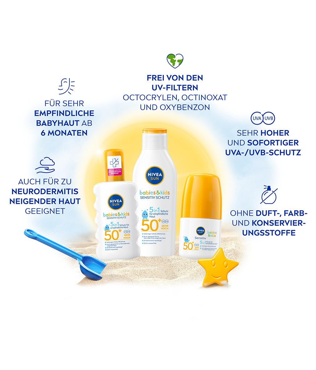 NIVEA SUN Kids Sensitiv Spray LSF 50+ 200ml - Bild 3 von 5