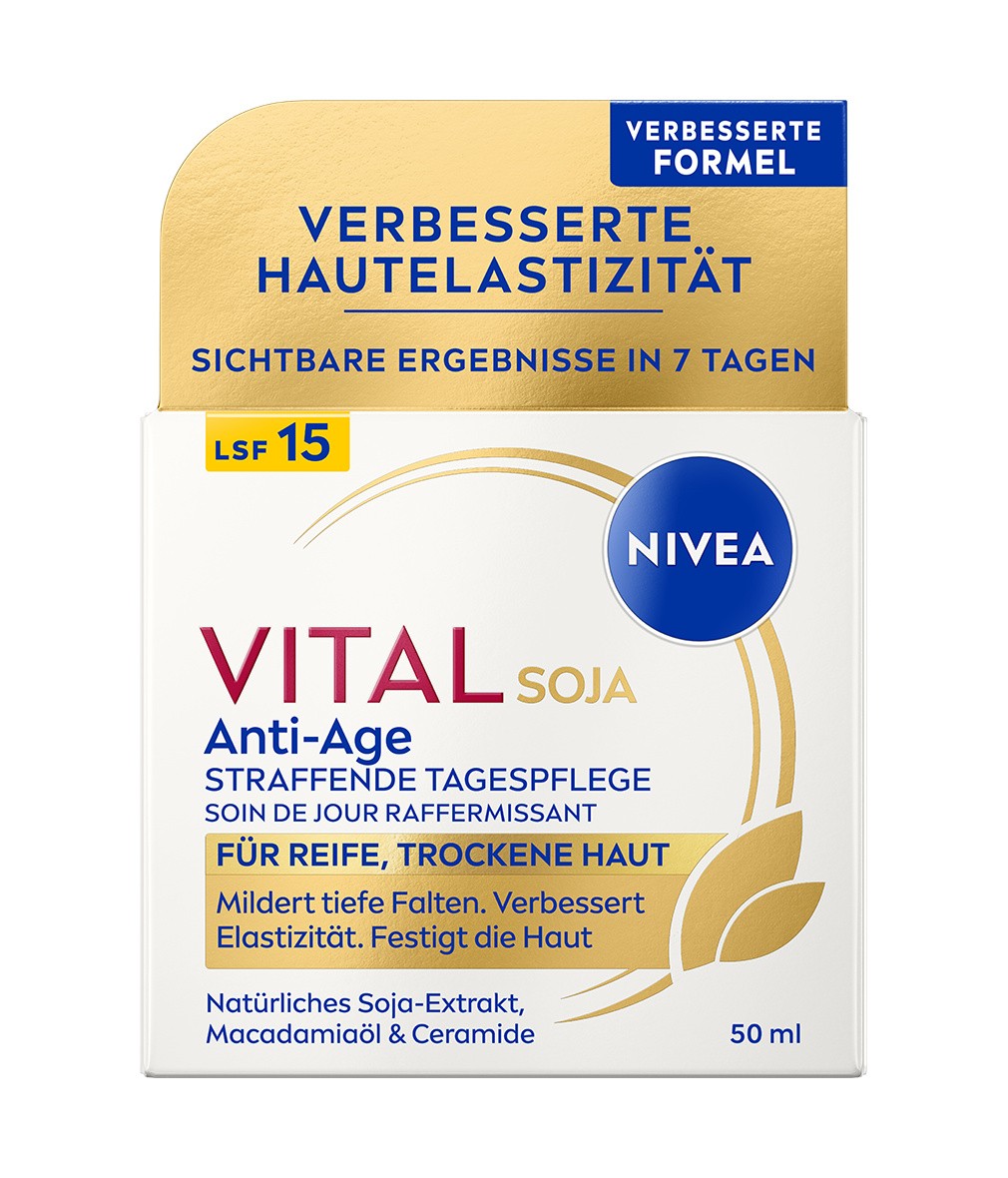 NIVEA VITAL Soja Anti-Age Straffende Tagespflege LSF 15 50ml - Bild 2 von 9