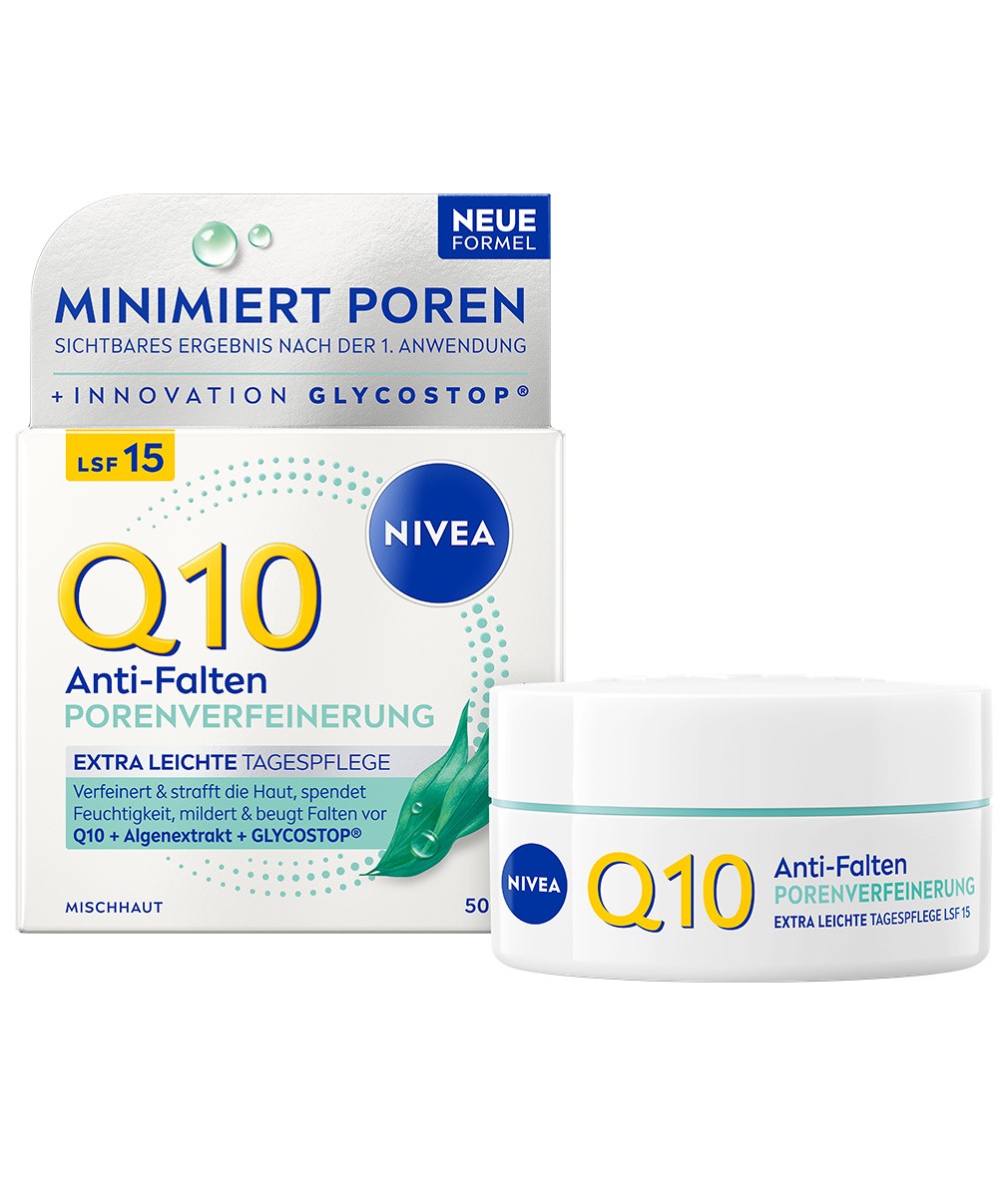 NIVEA Q10 Anti-Falten Power Porenverfeinernde Tagespflege 50 ml LSF 15 - Bild 1 von 6