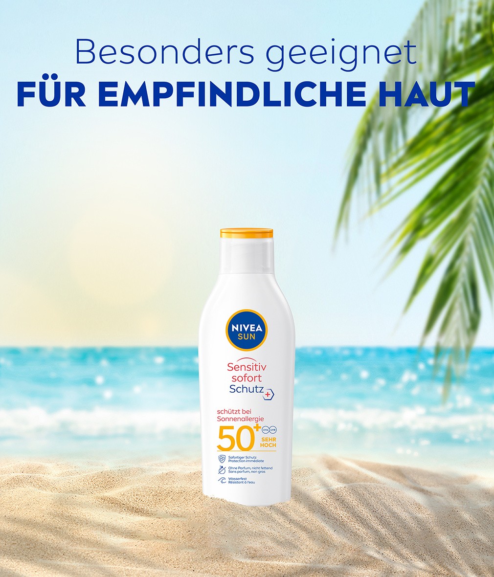 NIVEA SUN Sensitiv sofort Schutz 50+ sehr hoch Sonnenallergie Schutz - Bild 4 von 5
