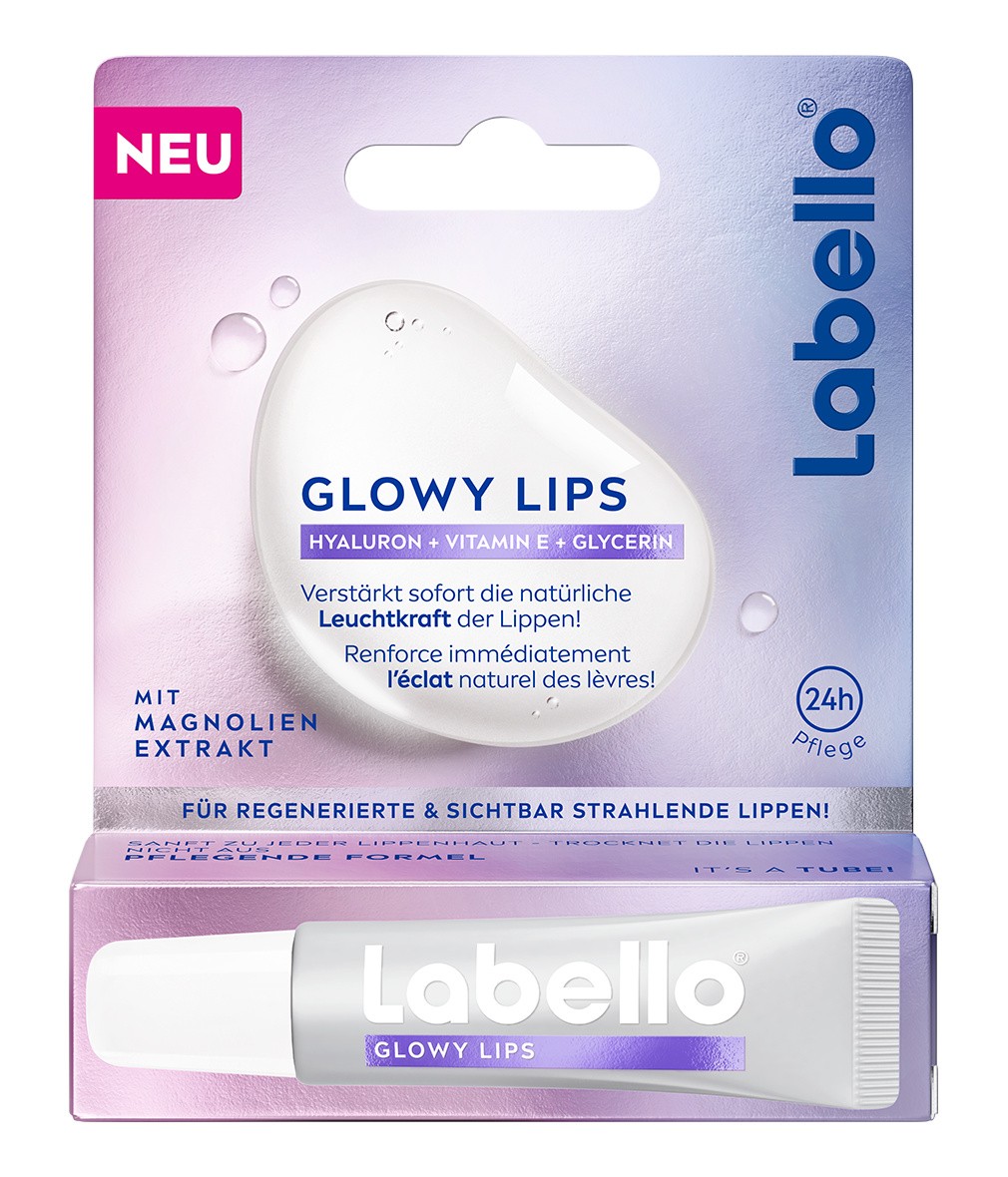 Labello Glowy Lips Lippenpflege Set, Glowy Lips Clear ultra leichte Pflege - Bild 4 von 8