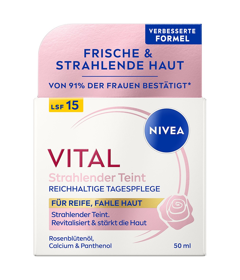 NIVEA VITAL Strahlender Teint Reichhaltige Tagespflege 50ml - Bild 4 von 8