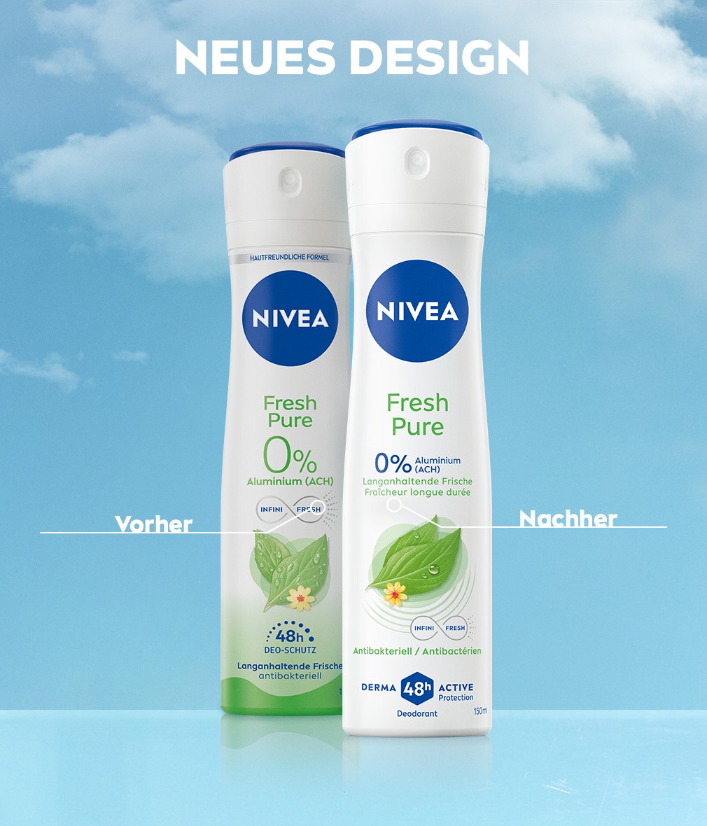 NIVEA Deodorant Fresh Pure Deo Spray, 6 x 150ml - Bild 6 von 7