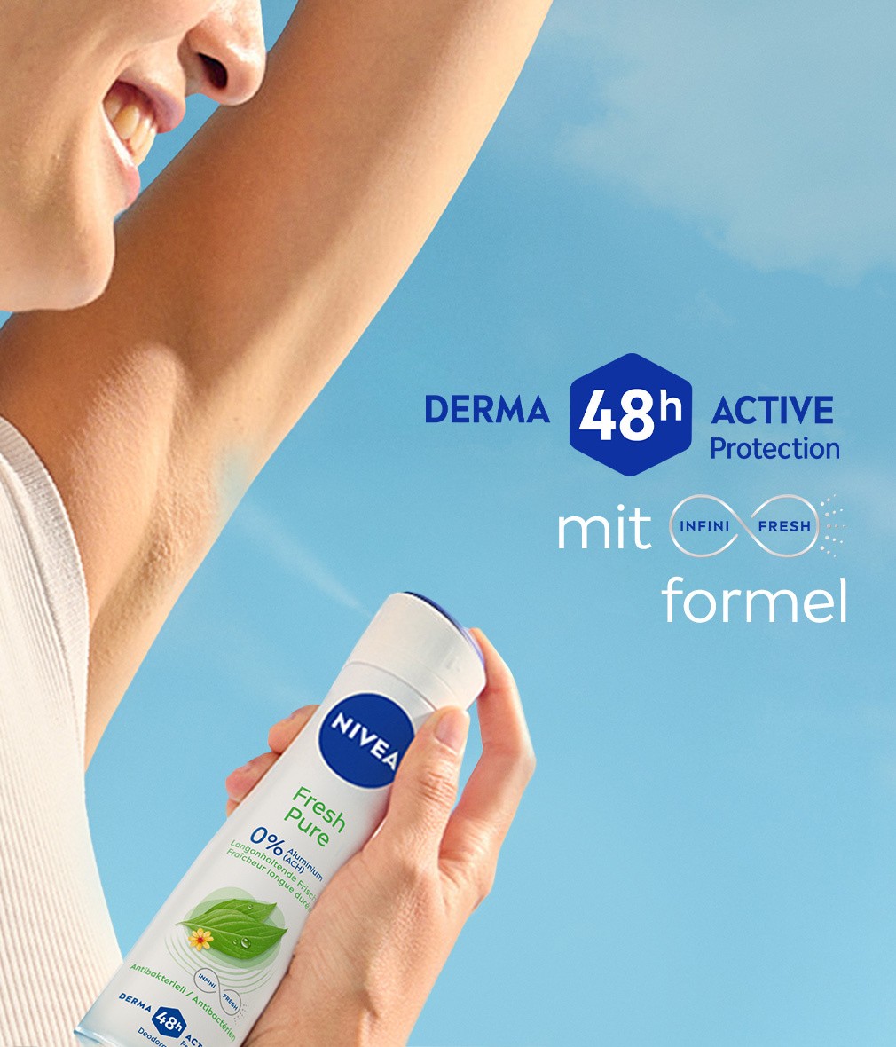NIVEA Deodorant Fresh Pure Deo Spray, 6 x 150ml - Bild 5 von 7