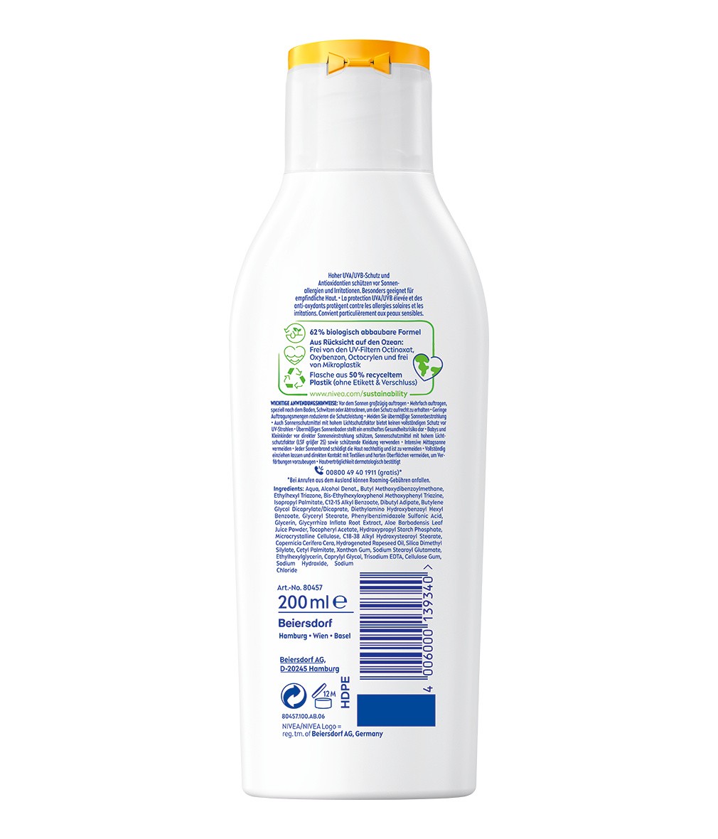 NIVEA SUN Sensitiv sofort Schutz 50+ sehr hoch Sonnenallergie Schutz - Bild 2 von 5