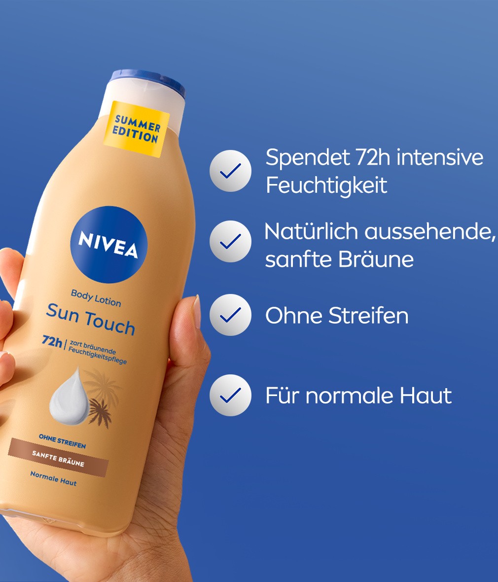 NIVEA 2er Set Body Lotion Sun Touch 2 x 400 ml - Bild 3 von 7