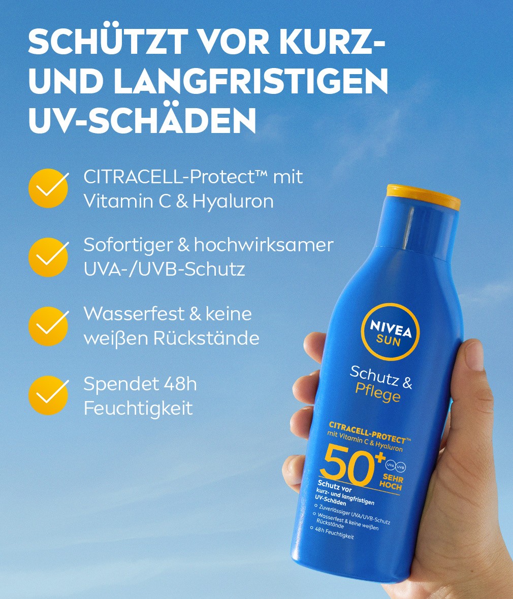 NIVEA SUN Schutz & Pflege Milch LSF 50+ 200ml - Bild 4 von 7