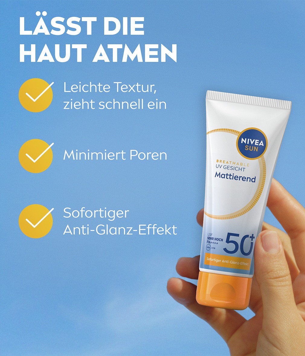NIVEA Sun UV Gesicht Mattierend LSF 50+ 40ml - Bild 10 von 11