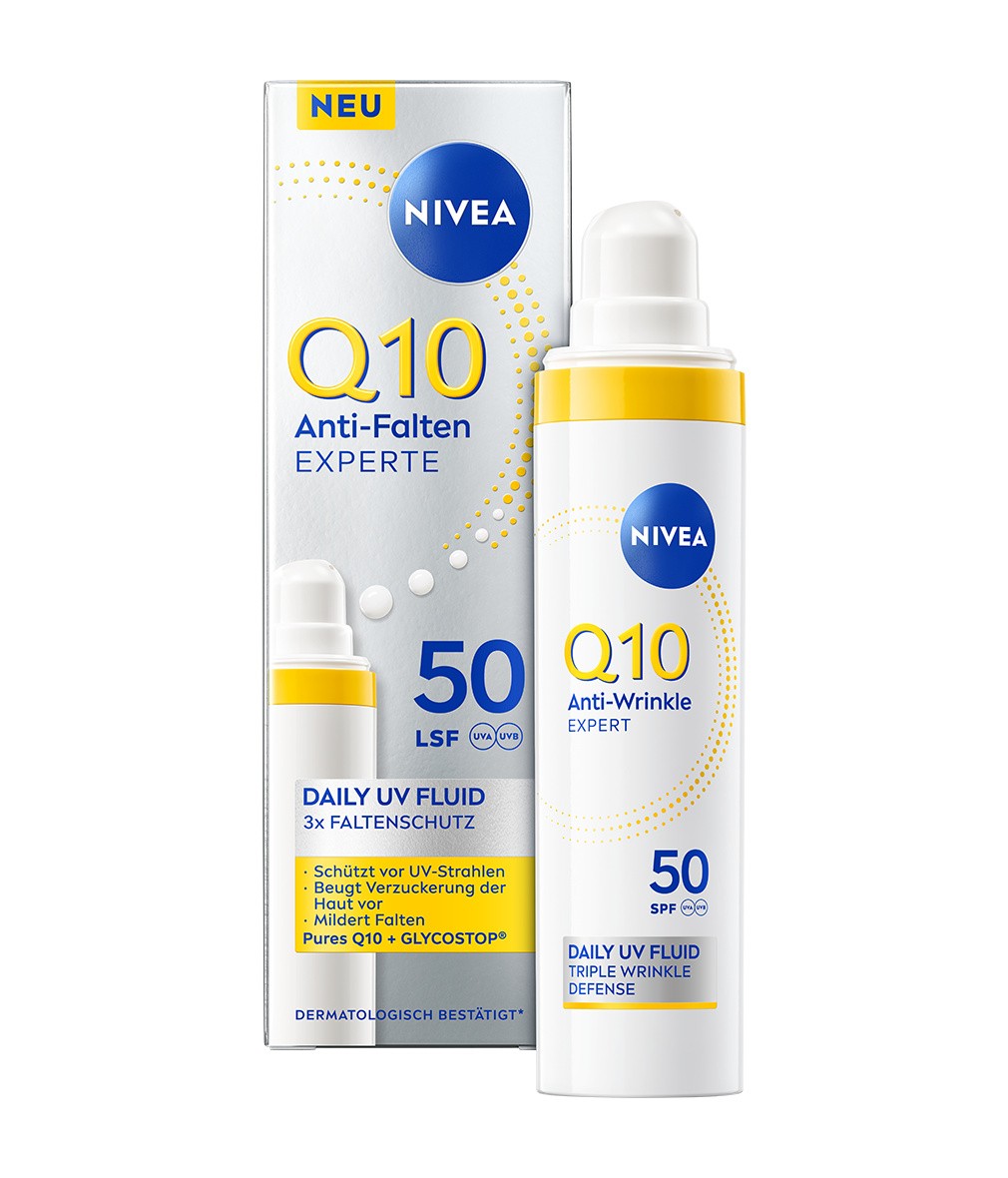 NIVEA Q10 Daily UV-Fluid 40ml LSF 50 Anti-Falten - Bild 1 von 13