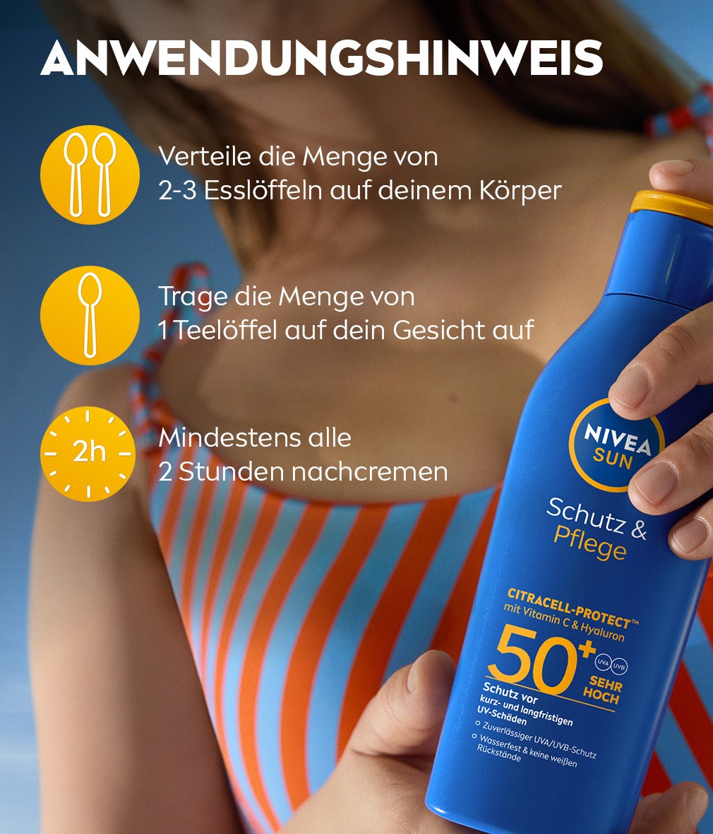 NIVEA SUN Schutz & Pflege Milch LSF 50+ 200ml - Bild 6 von 7
