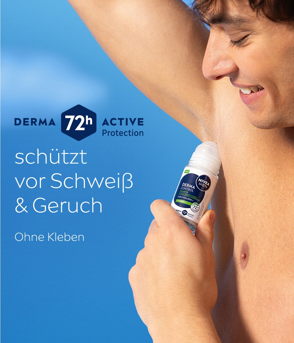 NIVEA Deodorant Men Derma Control Sensitiv Roll-On 6 x 50ml - Bild 7 von 11