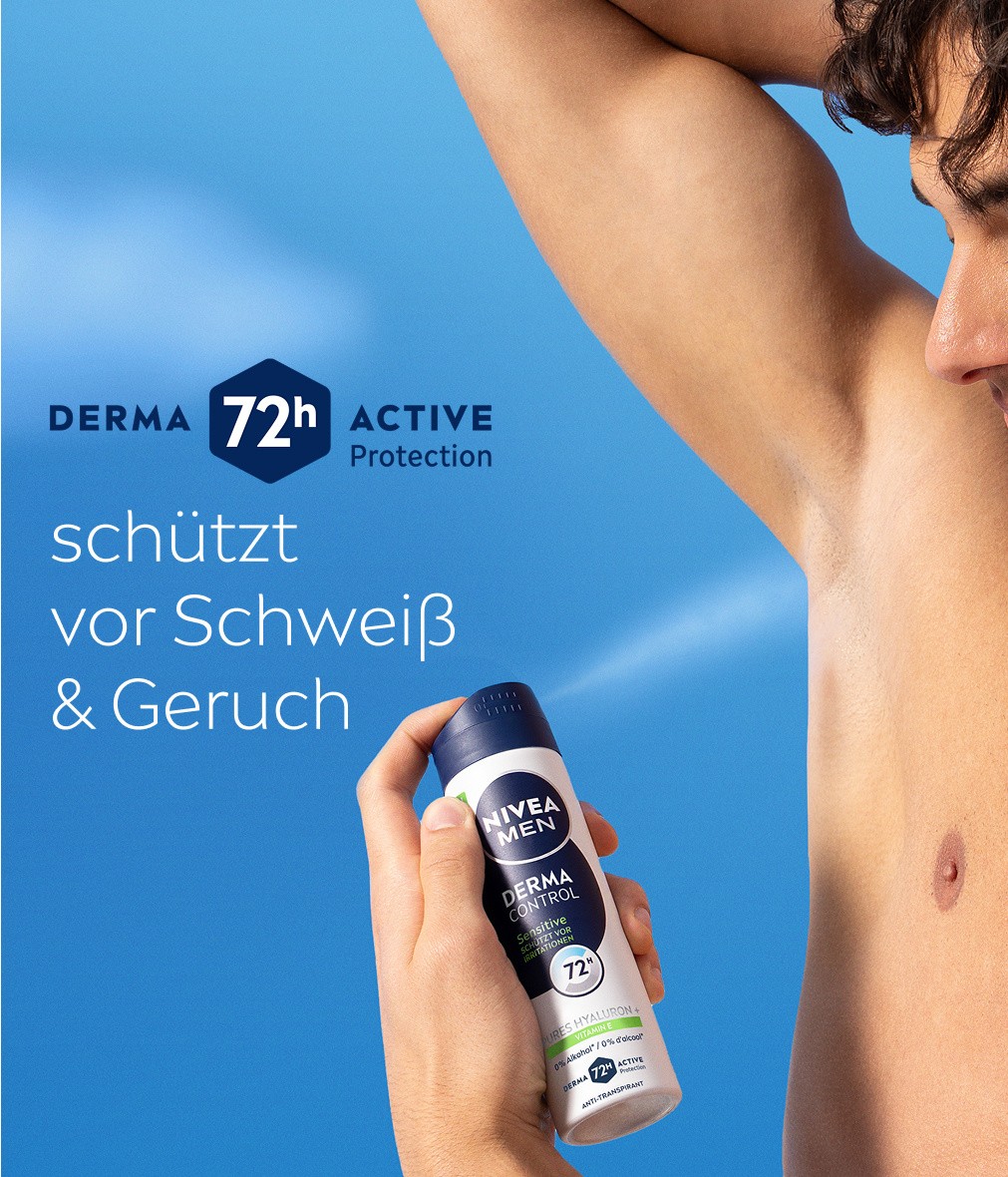 NIVEA Deodorant Men Derma Control Sensitiv Deospray 6 x 150ml - Bild 7 von 11