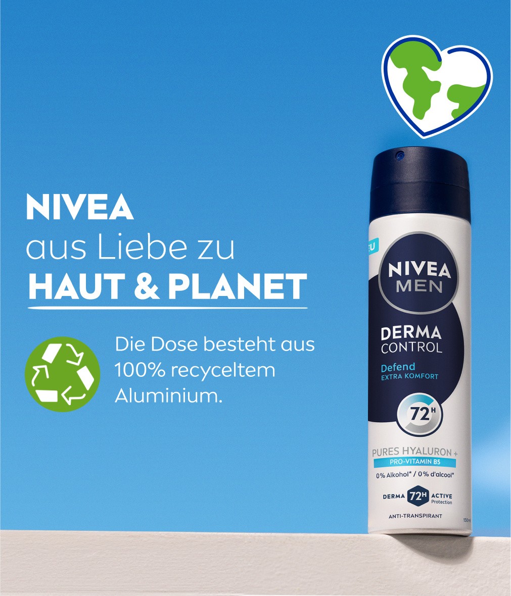 NIVEA Deodorant Men Derma Control Defend Deospray 6 x 150ml - Bild 6 von 11