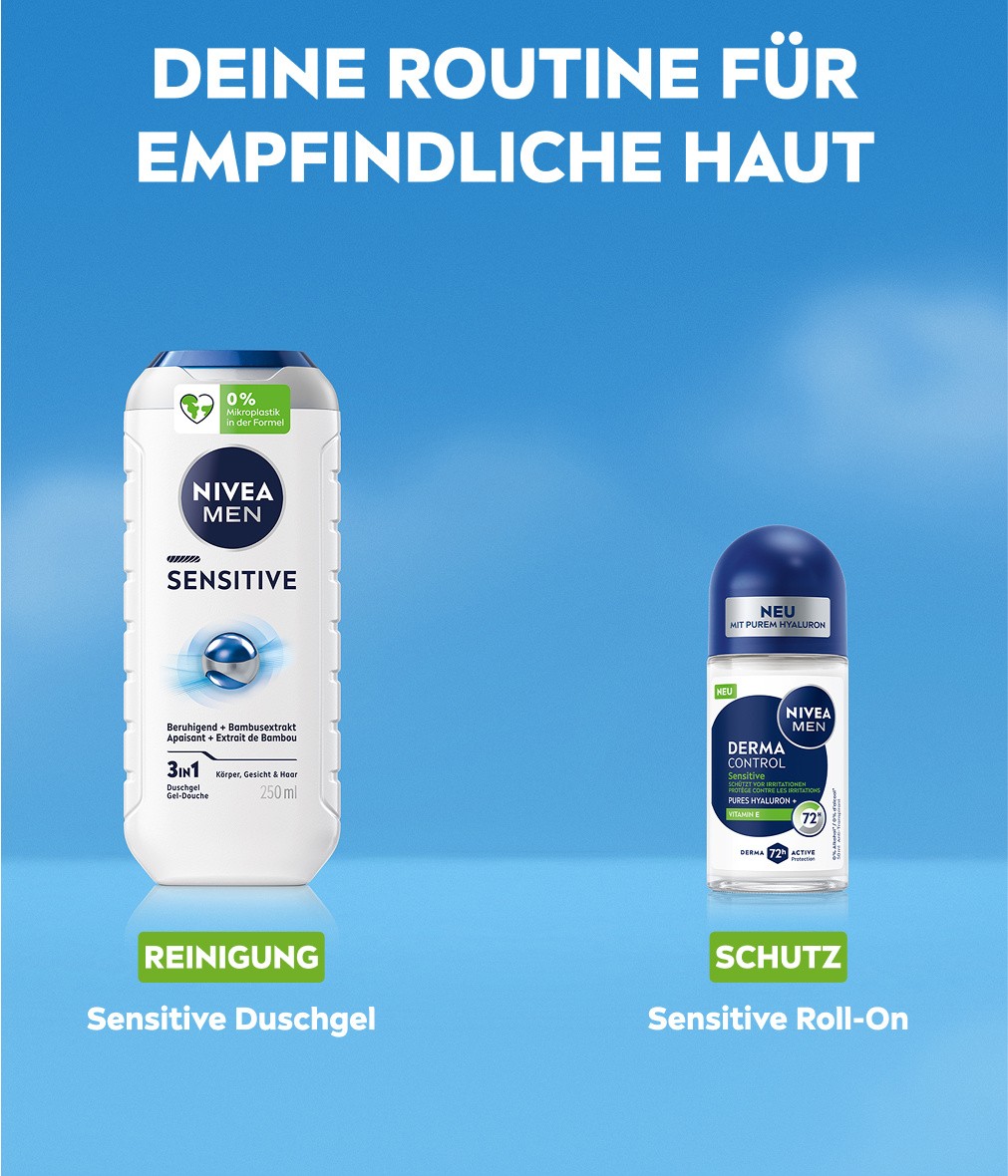 NIVEA Deodorant Men Derma Control Sensitiv Roll-On 6 x 50ml - Bild 11 von 11