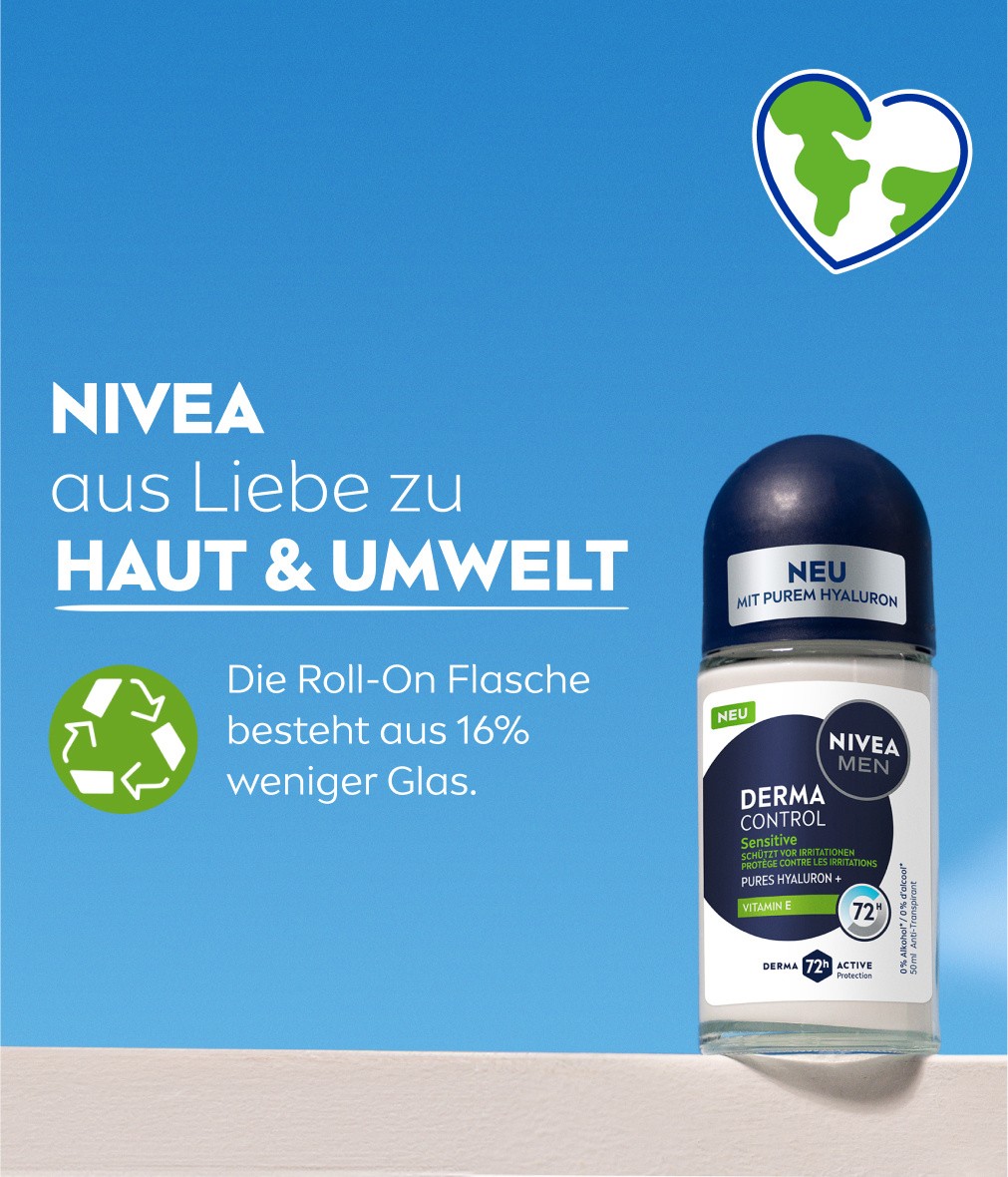 NIVEA Deodorant Men Derma Control Sensitiv Roll-On 6 x 50ml - Bild 6 von 11