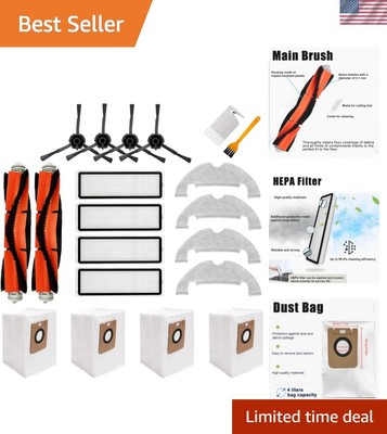 Enhanced Cleaning Kit for Dreame Bot Z10 Pro L10 Plus Vacuum Cleaner - 20 Pieces
