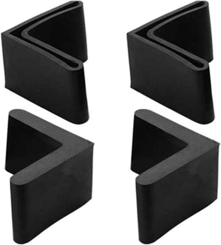 20 Pcs 25 X 25 Mm (0.98Inch) L Shaped Angle Iron Foot Rubber Cover, Bed Frame En