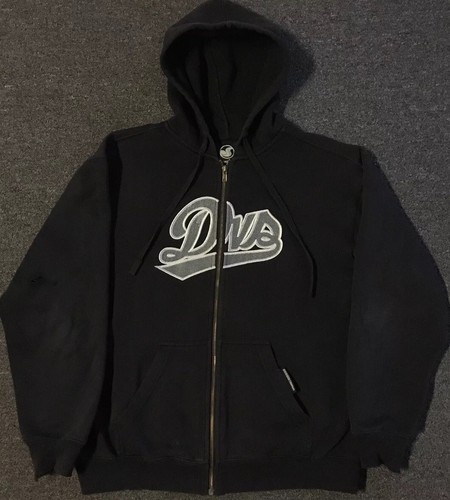 Vtg DVS Faded Distress Zip Hoodie S Skate Surf Grunge Punk
