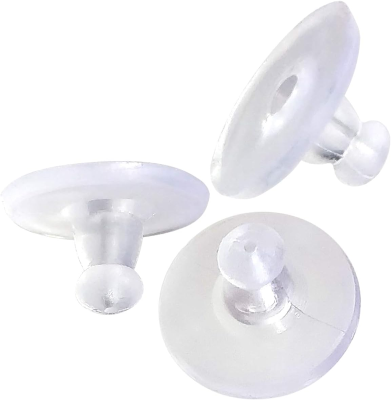 Silicone Earring Backs,Clear Rubber Earring Backs,Earring Safety Back Stopper Cl
