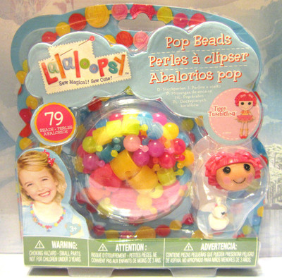 New Lalaloopsy Pop Beads Tippy Tumblelina Jewelry Arts Crafts Set