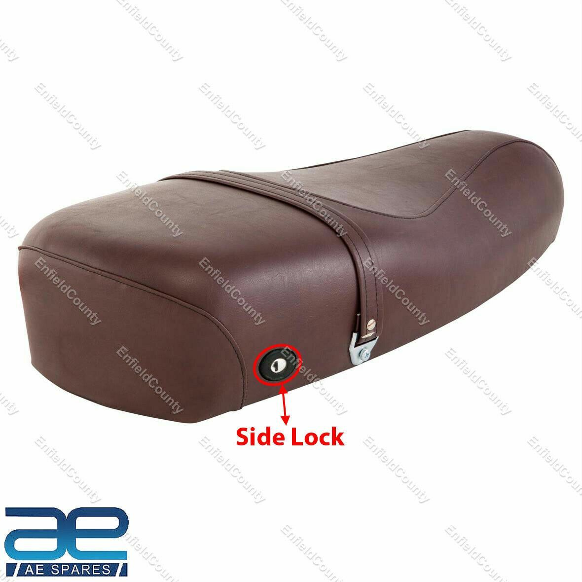 Vespa Star Euro Lml 150cc 200cc Cvt Automatic Seat Saddle brown With Side Lock