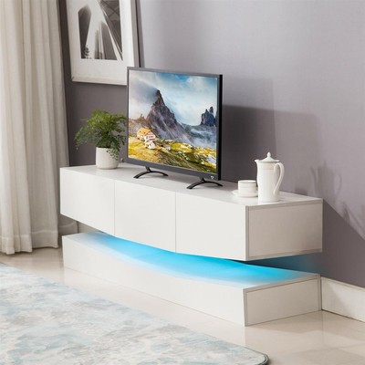 Led Wall Mounted Entertainment Center Tv Console For Up 60 I