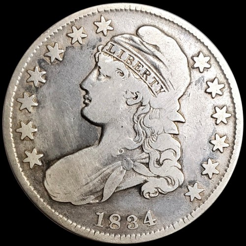 アメリカ1836年 50Cents 銀貨 キャップバスト 50 cents 1807 - 1836 - Capped Bust Half Dollar, USA - uCoin.net