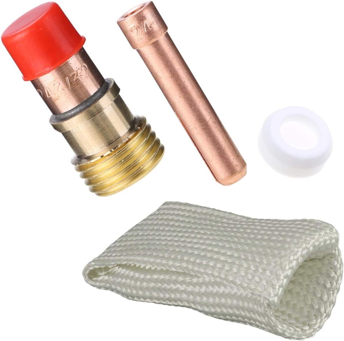 Adapter Kit for TIG WP-17/18/26, Pyrex Cup for Tig Gas Lens Welding Torch Weldin