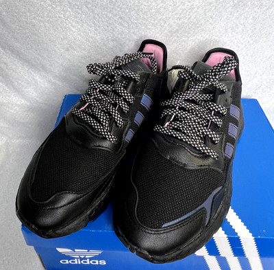 Adidas Original Nite Jogger Core Black Women's Athletic Shoes EG7943 SZ 6.5