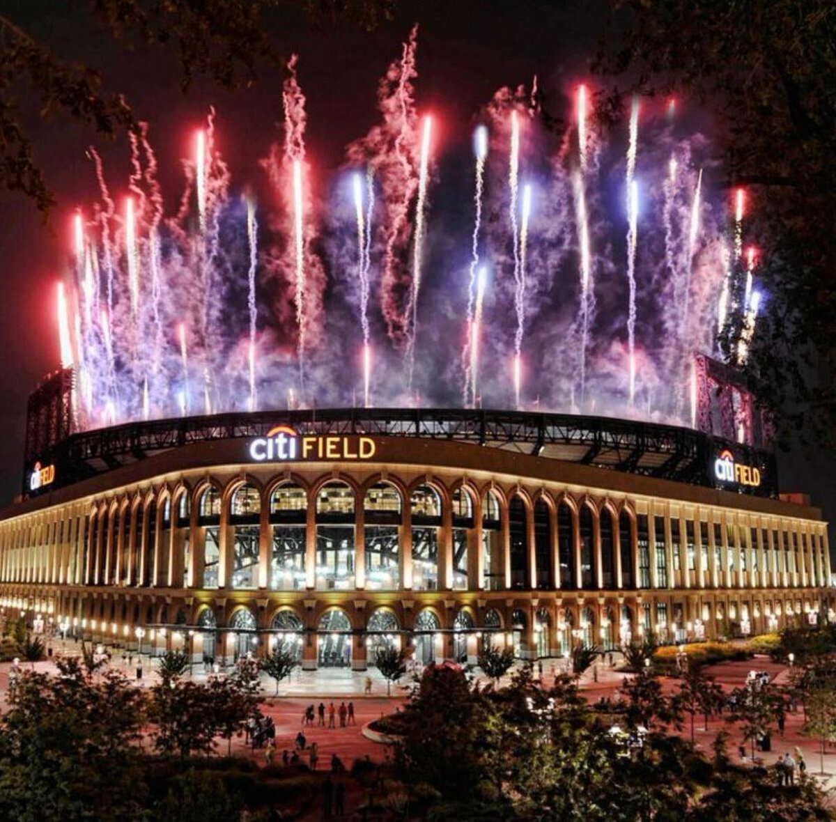 Citi Field New York Mets Fireworks Gorgeous Photo 8x10