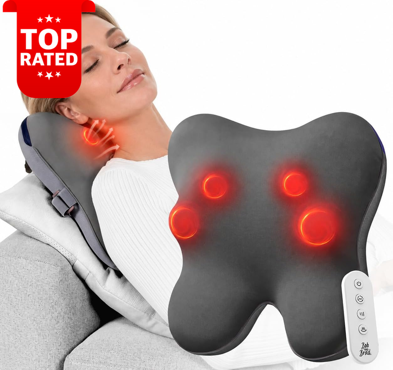 Shiatsu Neck and Back Massager with Heat Remote Control Pain Relief Therapy