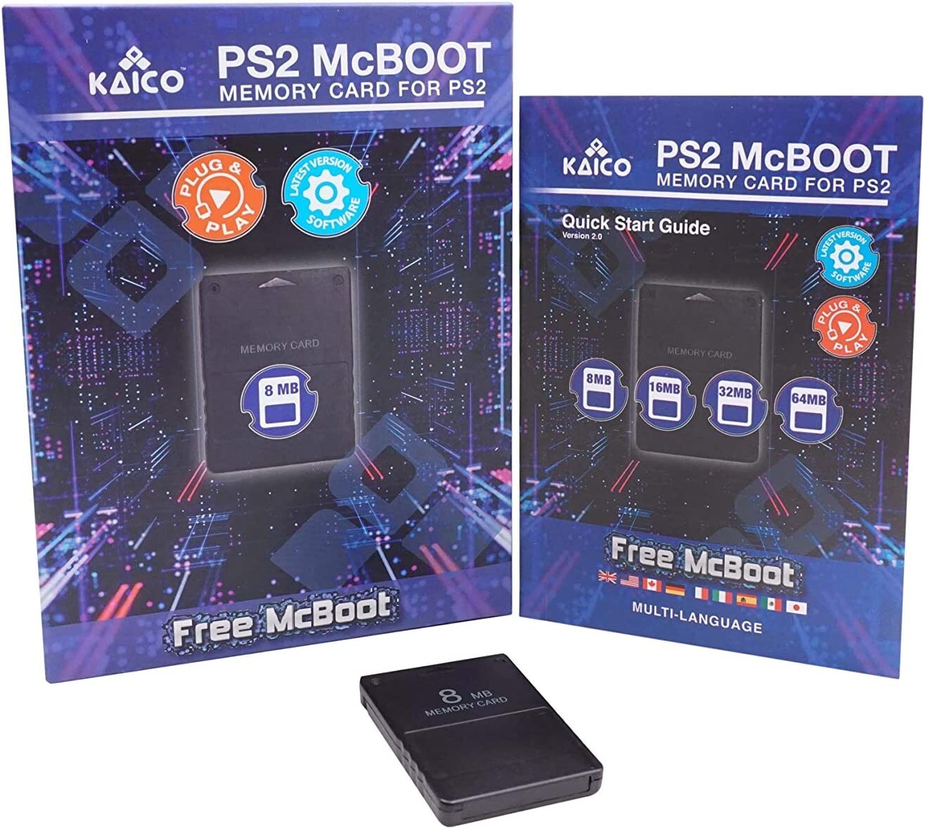 Kaico 8mb Free McBoot FMCB 1.966 Sony PlayStation 2 PS2