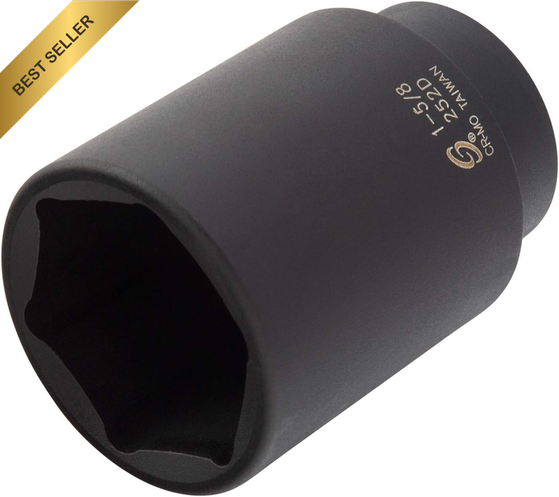 252D 1/2-Inch Drive by 1-5/8-Inch Deep Impact Socket