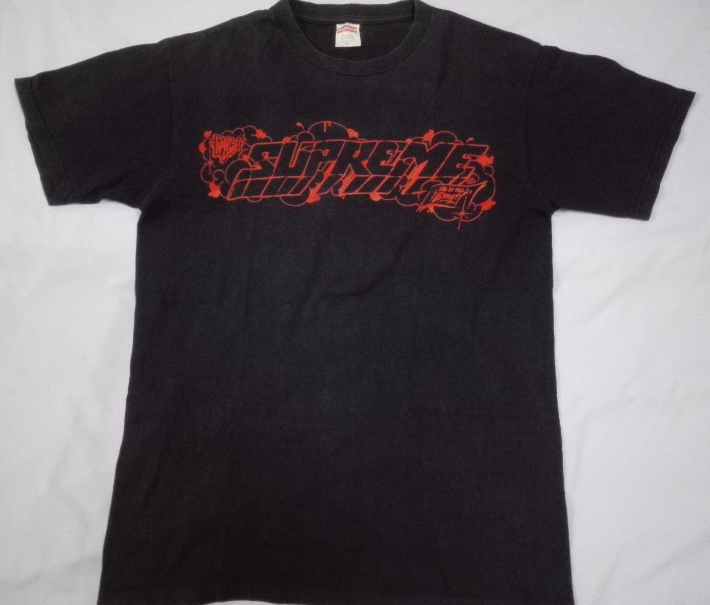 ミュージシャン Supreme t shirt Made in USA SUPREME WORLD CLASS LIVE IN FULL EFFECT T SHIRT M USA Hip