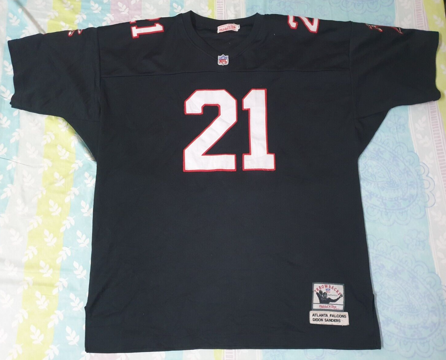 その他 DEION SANDERS ATLANTA FALCONS #21 jersey Deion Sanders Atlanta Falcons Nike Retired Player Game