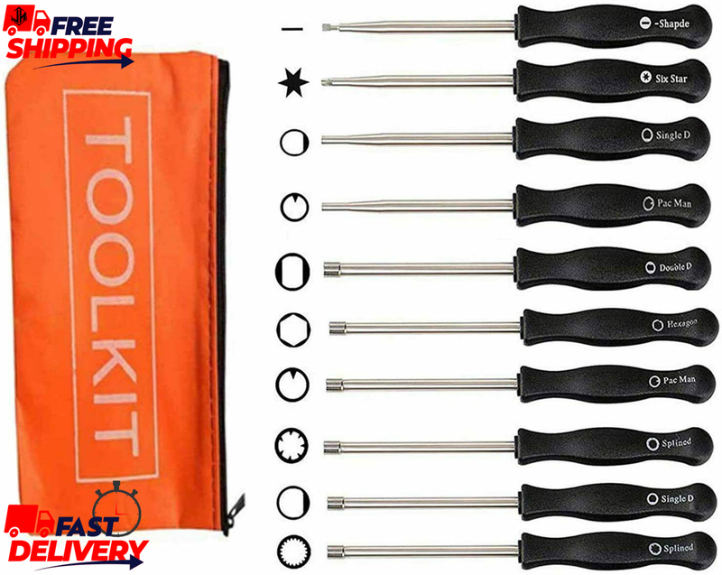 10 Pcs Carburetor Adjustment Tool Screwdriver Kit Chainsaw Weed Eater Trimmer US