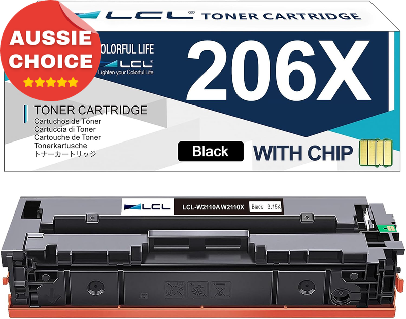 W2110X Black Toner Cartridge High Yield Compatible with HP 206A 206X Printer