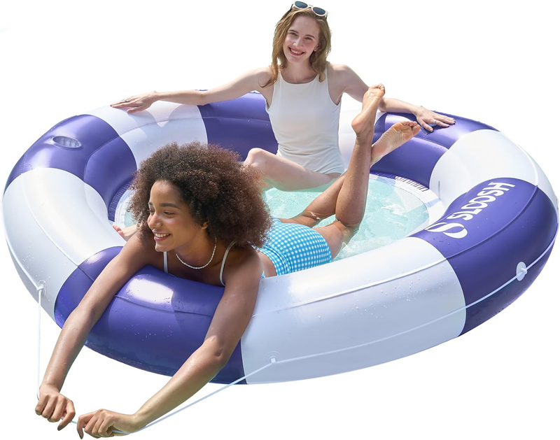 Inflatable Pool Lounger Float with Mesh, 80