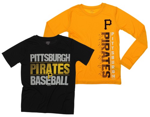 Комбинированный комплект футболок из двух частей для болельщиков MLB Youth Pittsburgh Pirates Fan