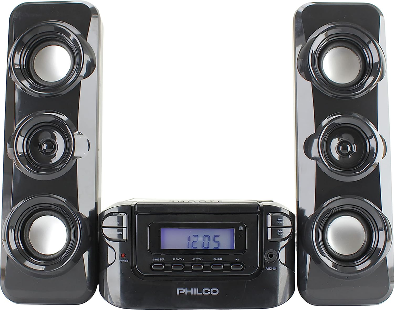 Philco Stereo Shelf Systems Compact CD Shelf System with Digital FM Stereo Radio