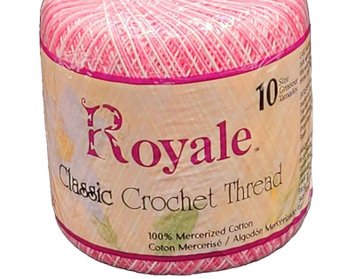  J&P Coats Royale Classic Pinks Crochet Cotton Thread Yarn Size 10